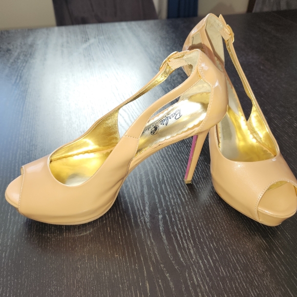 Platform Peep-Toe Heels - Size 6/36 - Picture 3 of 5